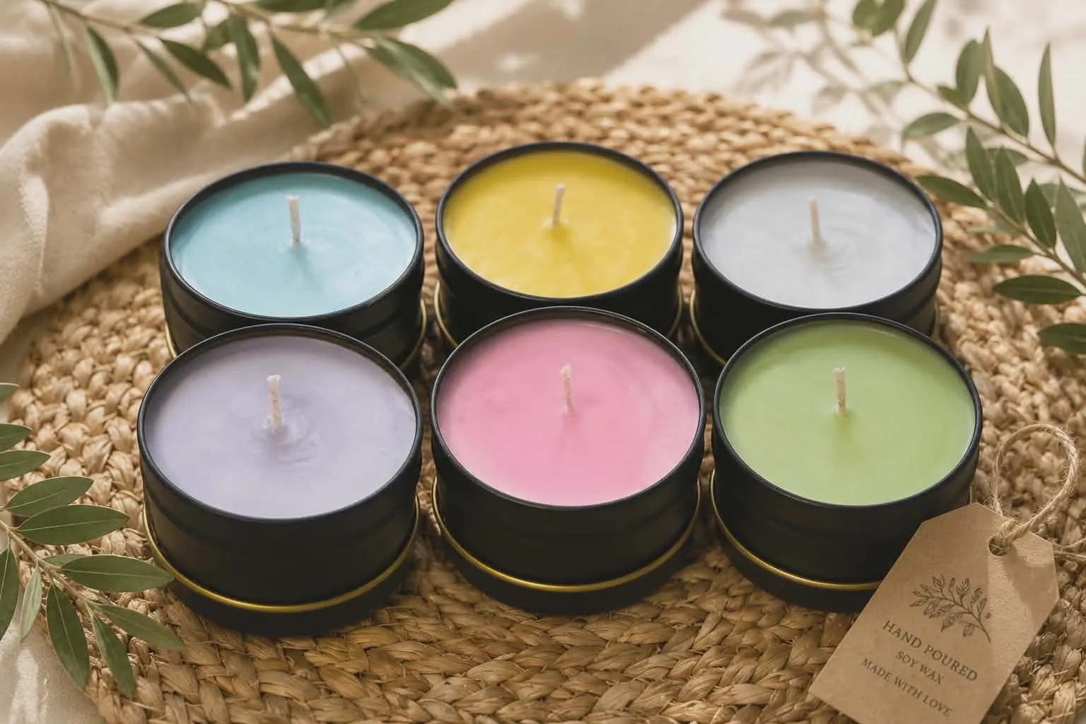 4oz Tin Candles