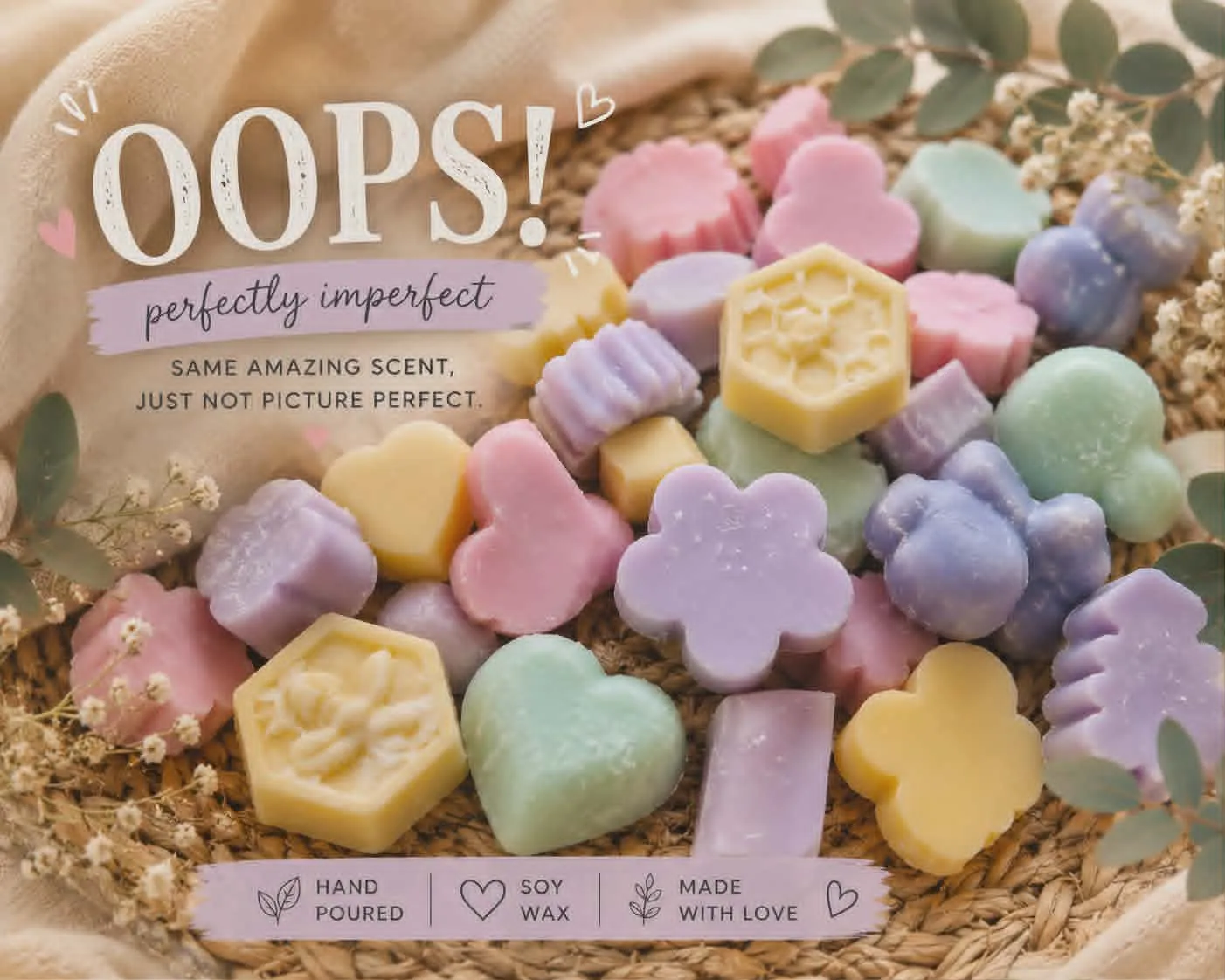 50G OOPS wax melt bags