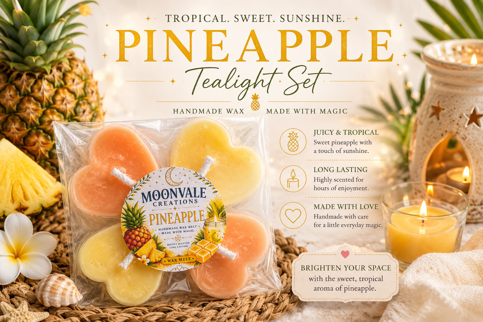 Pineapple tealights
