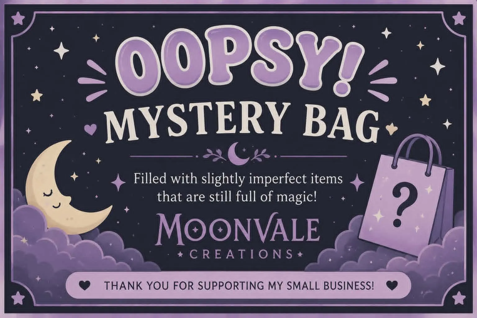 Oopsy mystery bag