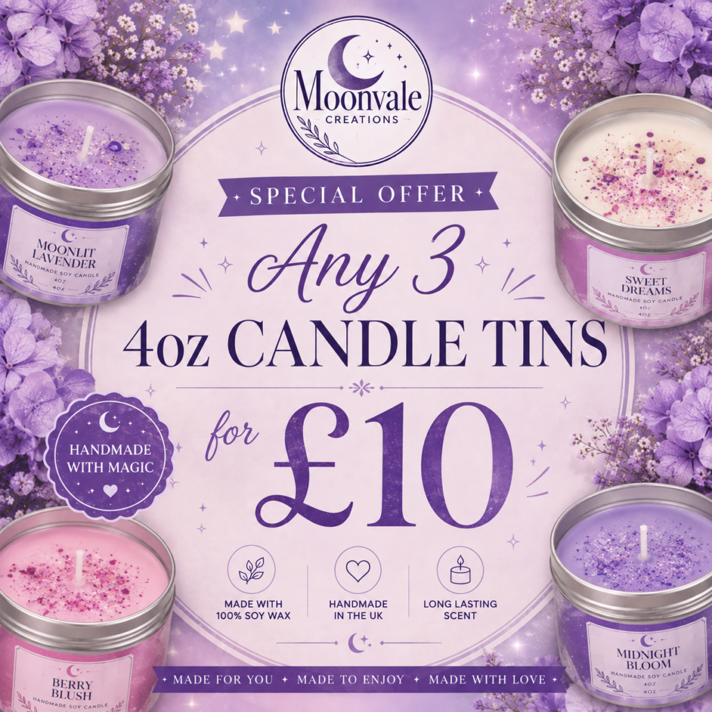 3 for £10 Candle tins