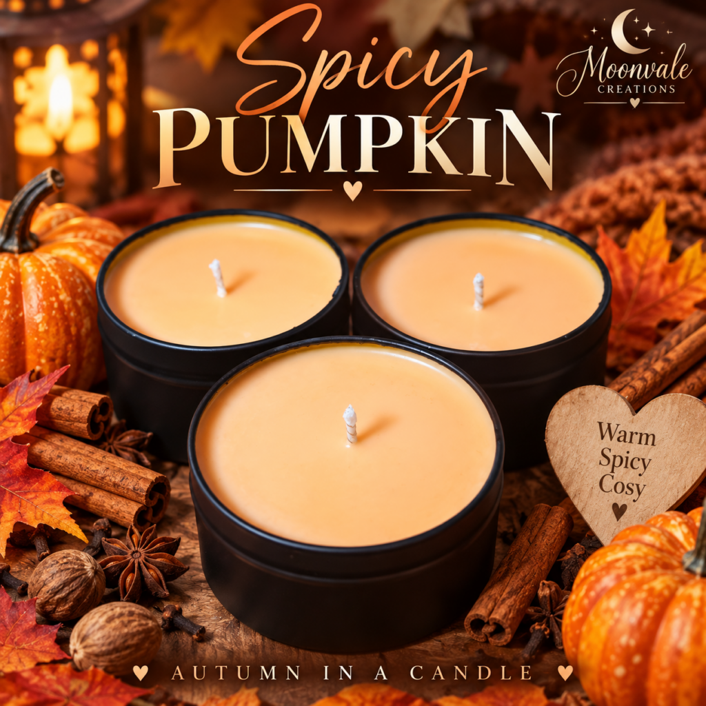 Spicy pumpkin 4oz candle tin